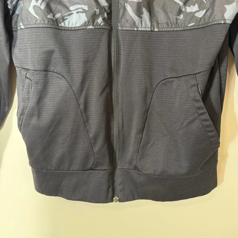 The North Face Men Train N Logo Camo Logo Full Zip Hoodie Overlay Jacket Medium